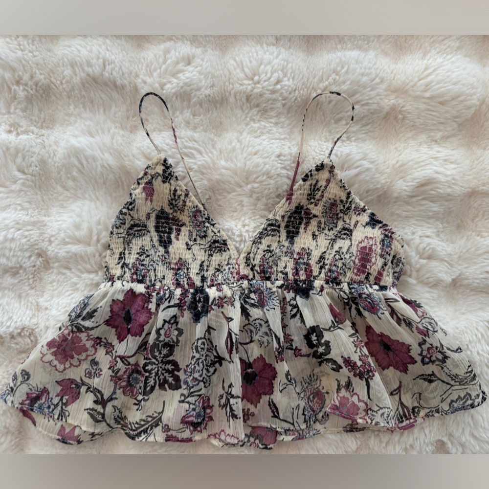 Zara Women’s Floral Print Women Tank Top Size XS